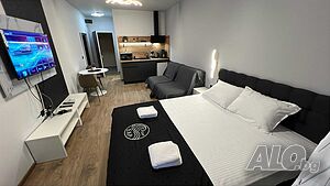 нощувки Оферта ранни записвания до20% отстъпка. Студио. Апартамент - на 50 м от Северния плаж в Приморско