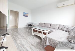 нощувки Първа линия за нощувки, двустаен апартамент + отделна кухня ”Плаж 2”, ж.к. Лазур, Бургас, под наем